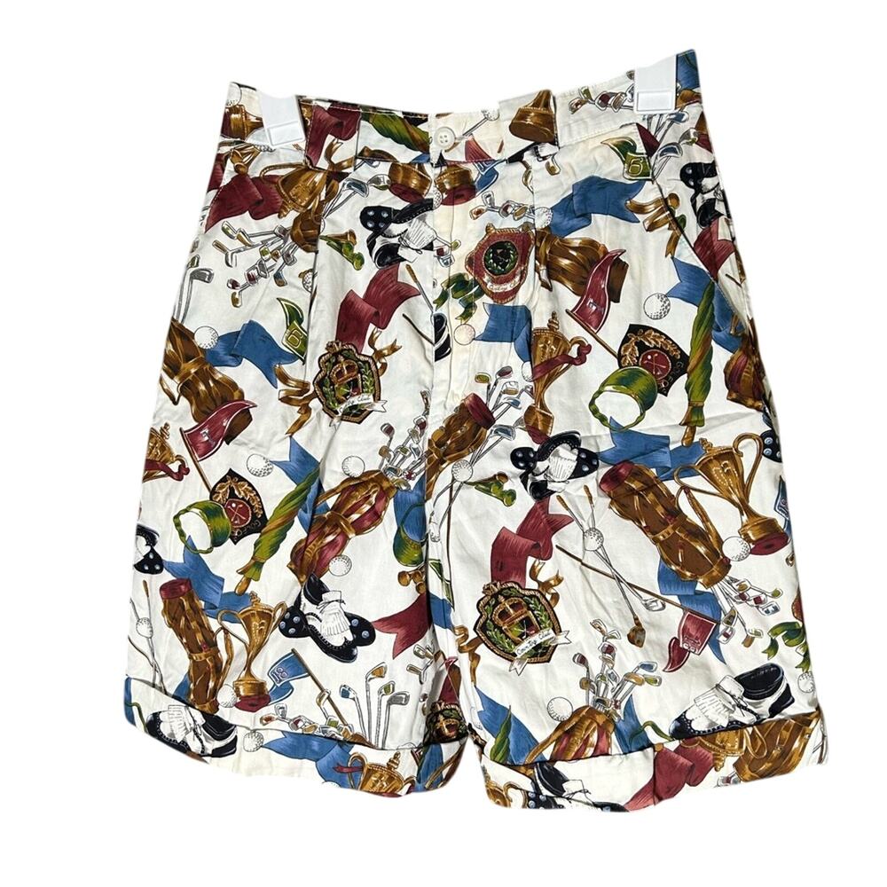 Vintage Corbin Ltd Golf Shorts sz 10 AOP Waist 28